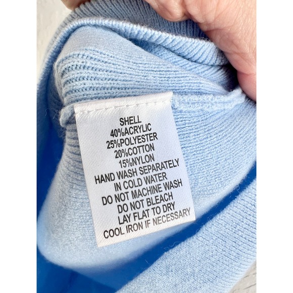 NWT Market Strapless Ribbed Knit Sweatheart Tie Mini Dress Blue Women's Small - Picture 6 of 6